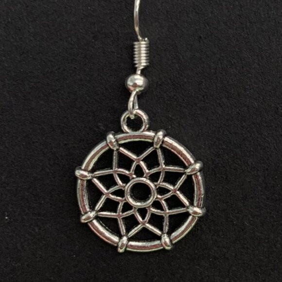 Dream Catcher, Dream Catcher Earring, Native American Jewelry, Indian Earrings - Picture 3 of 5